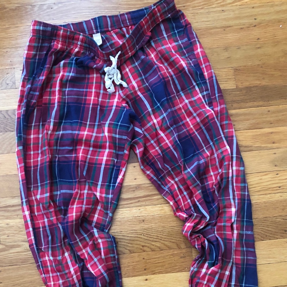 Victoria secret plaid pajama bottoms, Small